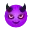 :smiling face with horns: