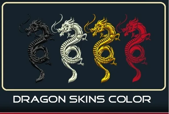 Dragon Red - Ebony Black - Pure Gold - Sparkling Silver Enigma2 Skin from zelda777