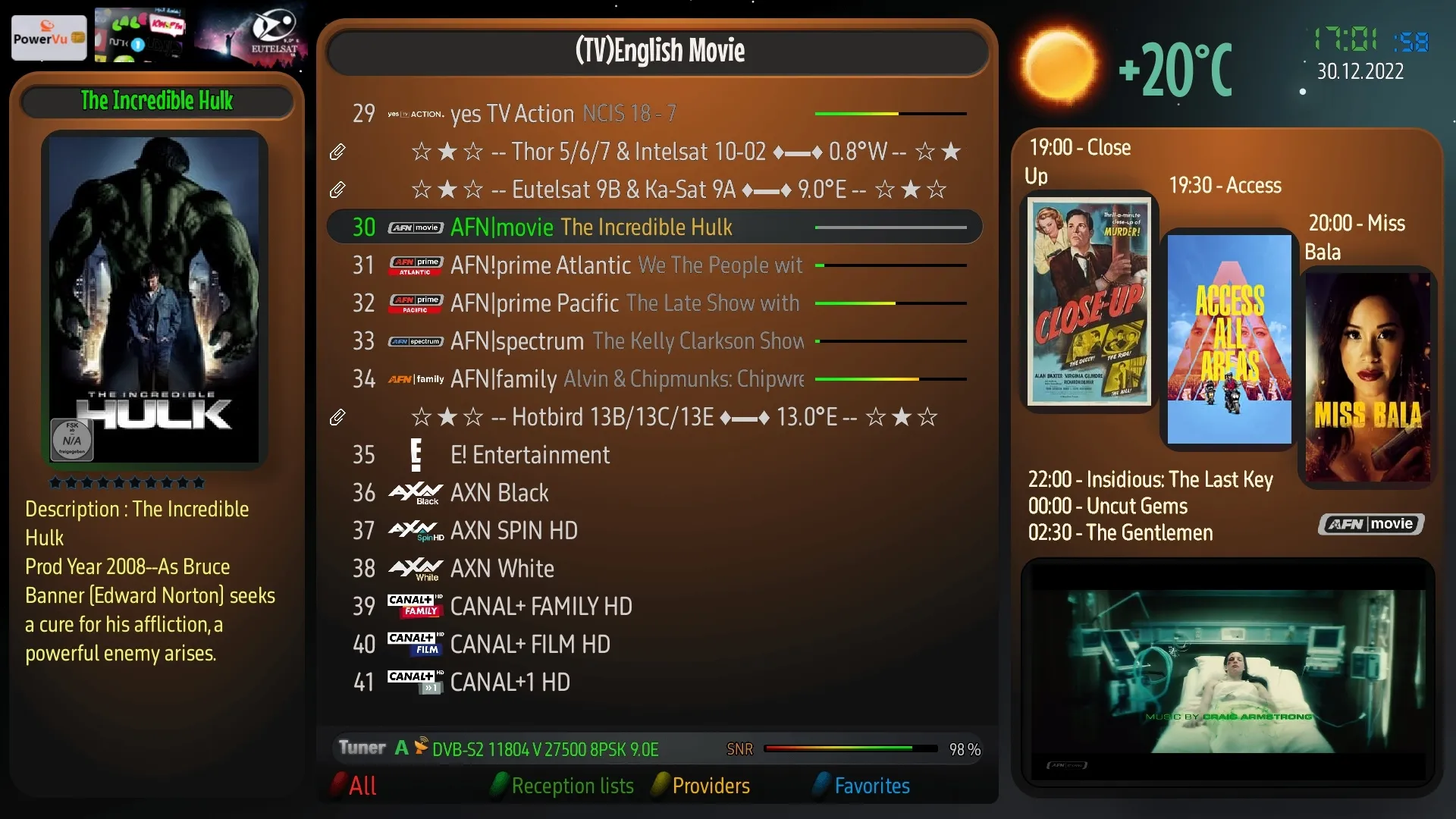 DesertFHD Enigma2 Skin