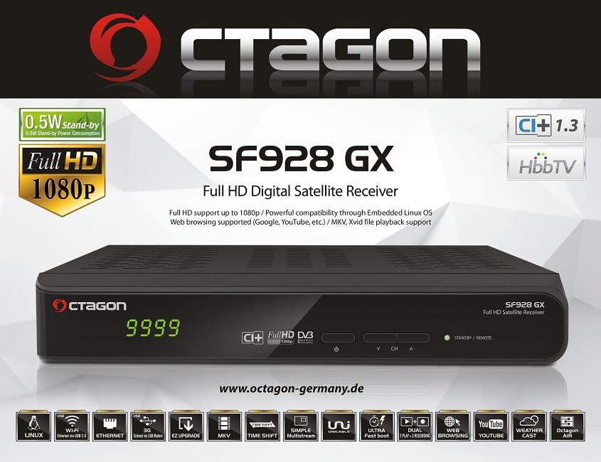 OCTAGON SF928 GX CA CI+ HD