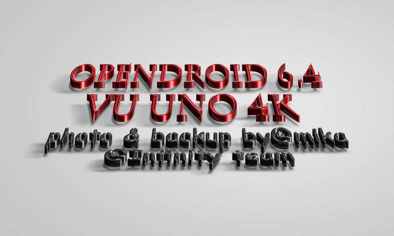 VU uno 4K opendroid 6.4 fullbackup by @mika