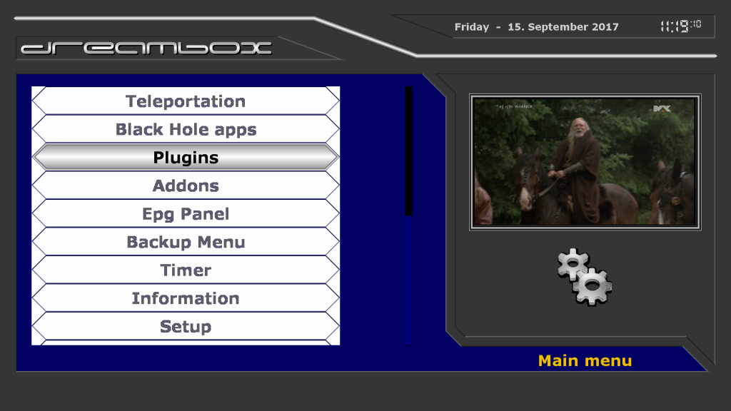 Meridian FullHD Skin MOD By RAED For Dreambox