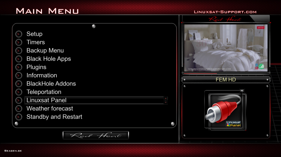 Skin Redheat Linuxsat