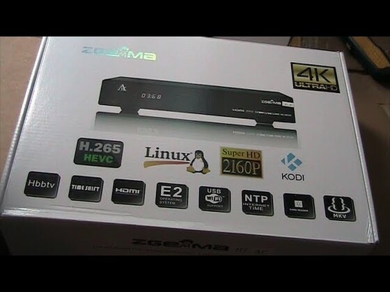 ZGemma H7 UHD 4K Satellite receiver unboxing and first impressions