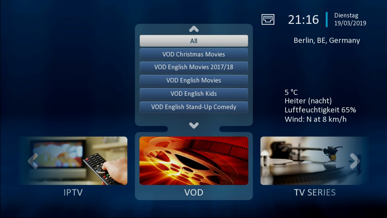 Stalker Portal OSD UI Menu Octagon sx88 sx88+ sx888 STB EMU