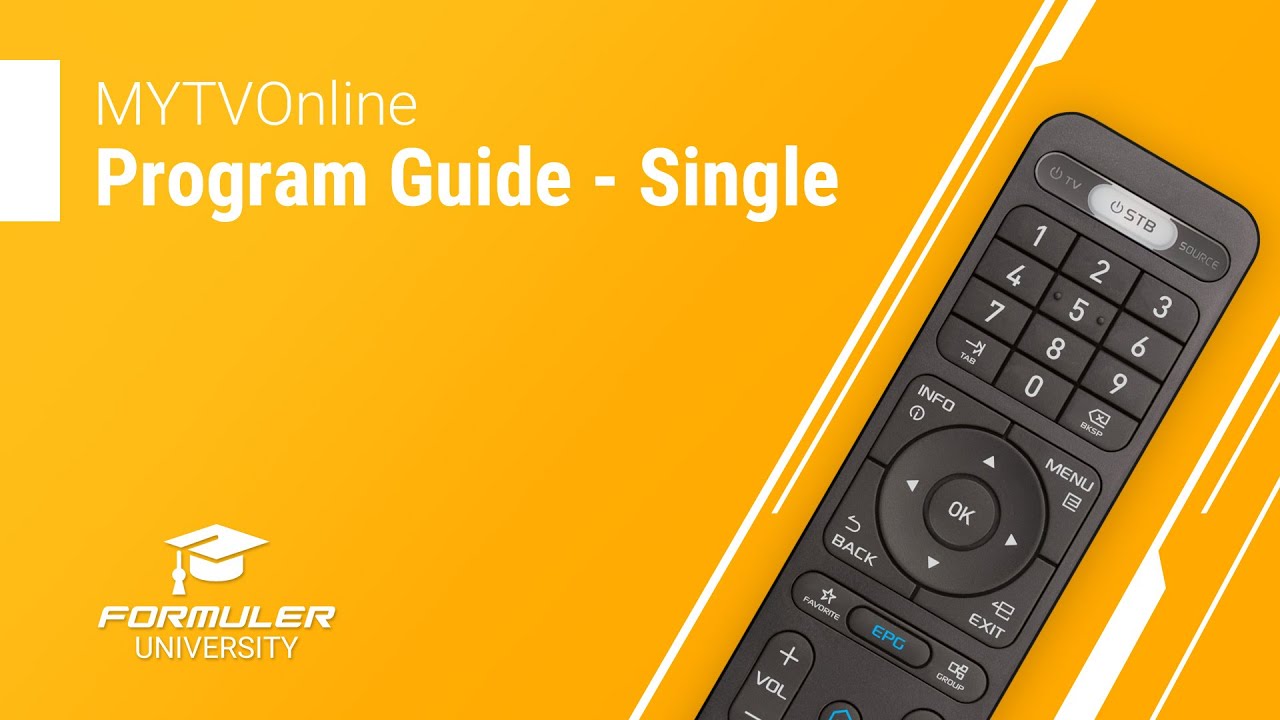 MYTVOnline Program Guide - Single