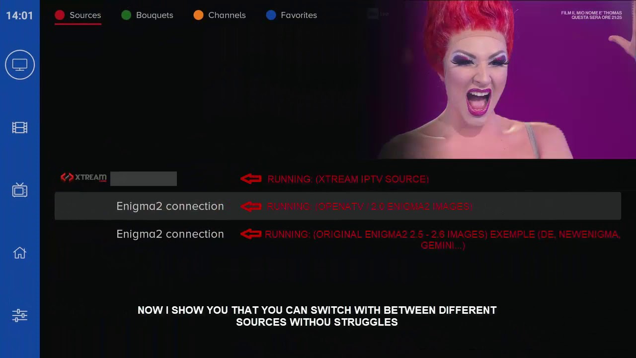 DreamTV Mini ultraHD - How to add Enigma2 Streaming Source to DreamTV (Tutorial)
