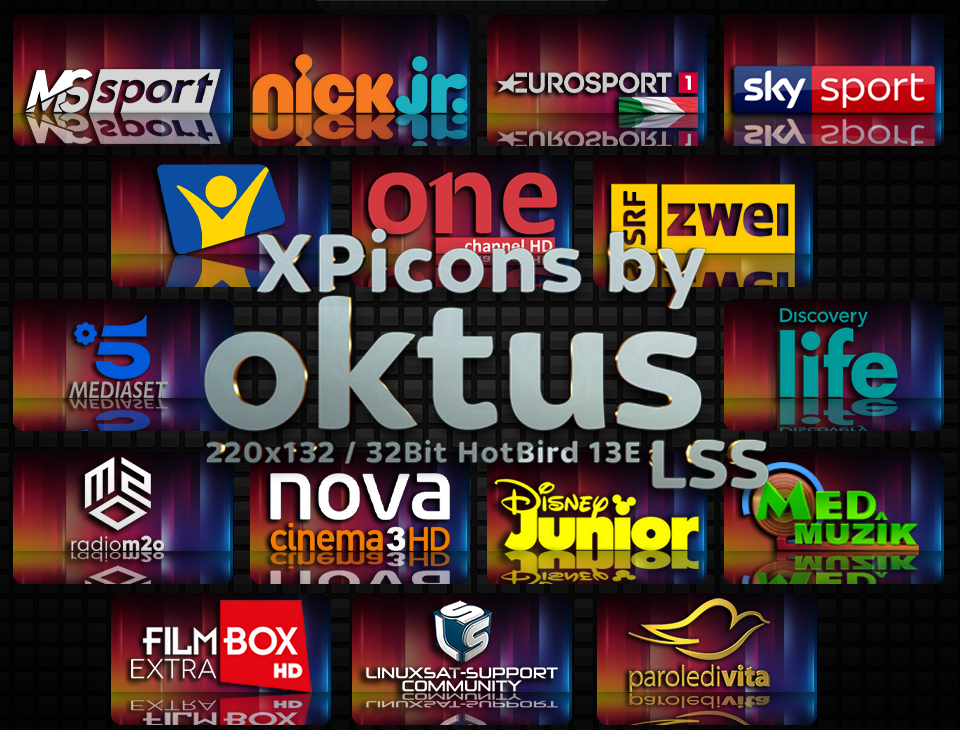 DVB-S XPicons LSS 220x132 / 32Bit HotBird 13E by oktus