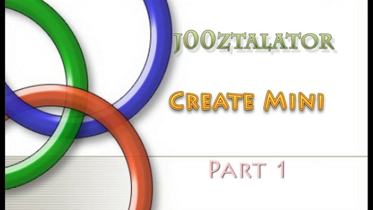 j00ztalator - CreateMini, part 1