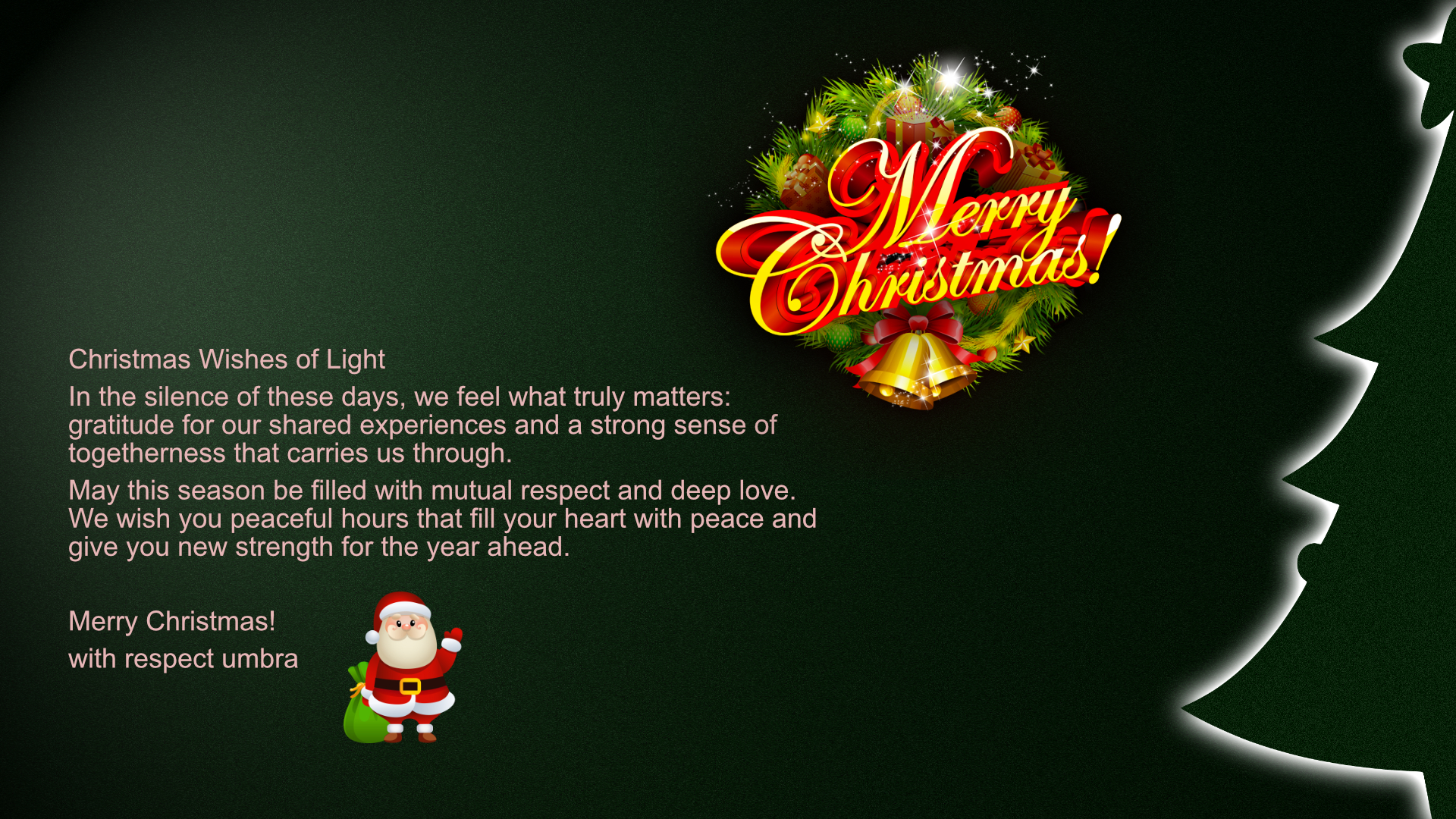 Merry Chistmas to all