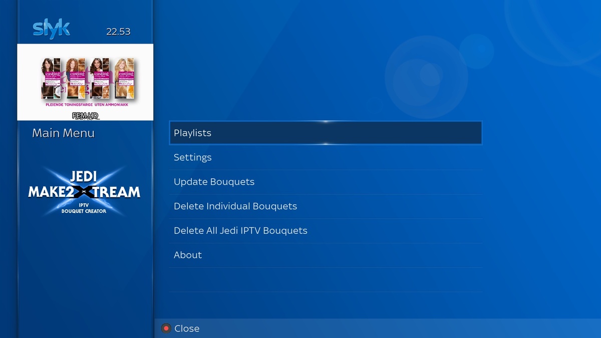 JEDI MAKER XTREAM (IPTV Bouquet Creator) Linux Satellite Support